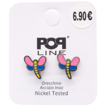 Mini orecchini per bimba in acciaio
