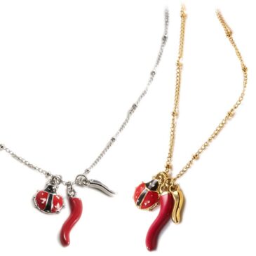 Collana media ciondolo sogg. Peperoncino