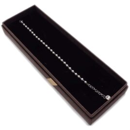Bracciale in acciaio con perle