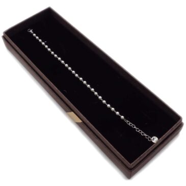 Bracciale in acciaio con perle