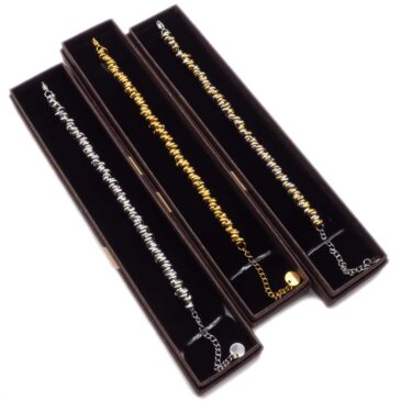 Bracciale morbido in acciaio con catena spessa assortito
