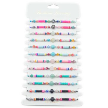 Bracciali in corda con sogg. Pietra