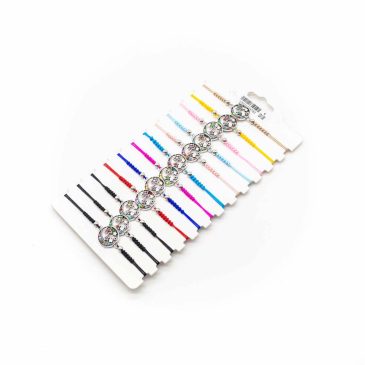 Set braccialetti bigiotteria a scorrimento centrale stelline