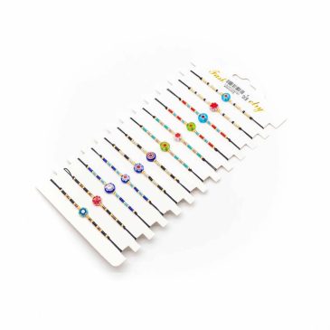 Set braccialetti bigiotteria a scorrimento centrale murrina