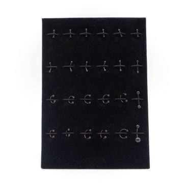 Expo Piercing anodizzato nero su acciaio chirurgico 316L 14 Expo Piercing anodizzato nero su acciaio chirurgico 316L Expo Piercing anodizzato nero su acciaio chirurgico 316L