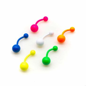 Banana ombelico Acciaio chirurgico 316L verniciato total fluo 6 Banana ombelico Acciaio chirurgico 316L verniciato total fluo Banana ombelico Acciaio chirurgico 316L verniciato total fluo