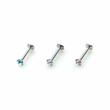 Labret (filettatura interna) Acciaio chirurgico 316L & zirconi 1 Labret (filettatura interna) Acciaio chirurgico 316L & zirconi Labret (filettatura interna) Acciaio chirurgico 316L & zirconi