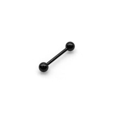 Barbell lingua Acciaio chirurgico 316L anodizzato nero 6 Barbell lingua Acciaio chirurgico 316L anodizzato nero Barbell lingua Acciaio chirurgico 316L anodizzato nero