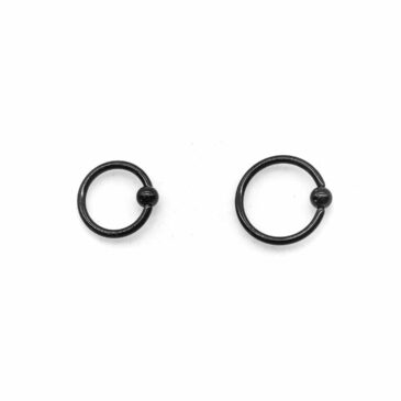 Ring Acciaio chirurgico 316L anodizzato nero