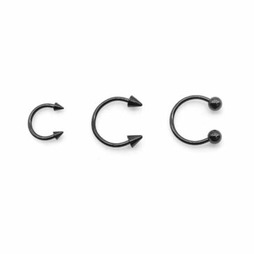 Circular Acciaio chirurgico 316L anodizzato nero 8 Circular Acciaio chirurgico 316L anodizzato nero Circular Acciaio chirurgico 316L anodizzato nero