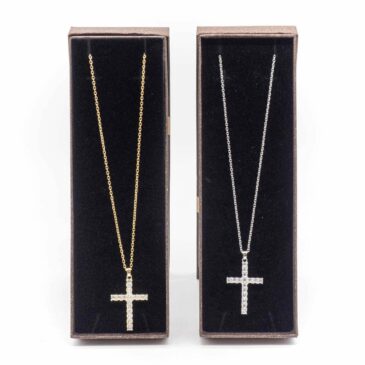 Collana girocollo catena sottile acciaio centrale croce piccola 16 Collana girocollo catena sottile acciaio centrale croce piccola Collana girocollo catena sottile acciaio centrale croce piccola