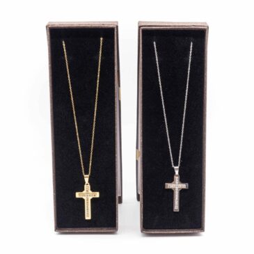 Collana girocollo catena sottile acciaio centrale croce media 14 Collana girocollo catena sottile acciaio centrale croce media Collana girocollo catena sottile acciaio centrale croce media