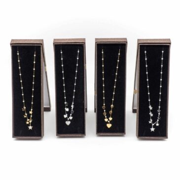 Collana girocollo catena rosario con perline e pendenti 12 Collana girocollo catena rosario con perline e pendenti Collana girocollo catena rosario con perline e pendenti
