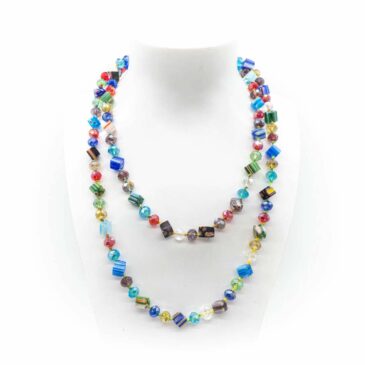 Collana lunga in vetro stile murano 3 Collana lunga in vetro stile murano Collana lunga in vetro stile murano
