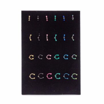 Expo piercing Acciaio 316L Anodizzato colorato modelli misti