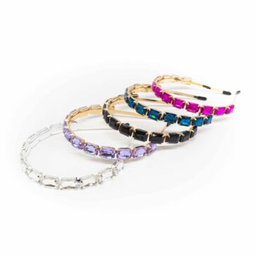 Cerchietto con pietre rettangolari colori assortiti 8 Cerchietto con pietre rettangolari colori assortiti Cerchietto con pietre rettangolari colori assortiti