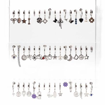 Set n° 48 monorecchini acciaio fantasie varie 1 Set n° 48 monorecchini acciaio fantasie varie Set n° 48 monorecchini acciaio fantasie varie