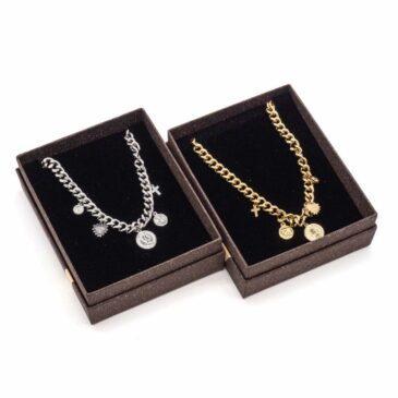 Set n° 2 collane donna in acciaio catena gourmette cindoli 11 Set n° 2 collane donna in acciaio catena gourmette cindoli Set n° 2 collane donna in acciaio catena gourmette cindoli