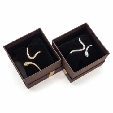 Set n° 2 bracciali donna in acciaio rigidi serpente 5 Set n° 2 bracciali donna in acciaio rigidi serpente Set n° 2 bracciali donna in acciaio rigidi serpente