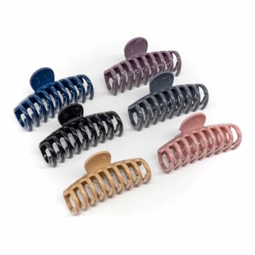 Set n° 6 pinzoni per capelli in acetato 7 Set n° 6 pinzoni per capelli in acetato Set n° 6 pinzoni per capelli in acetato