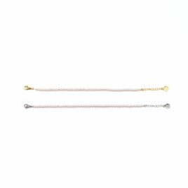 Bracciale perle acciaio diametro 4 mm