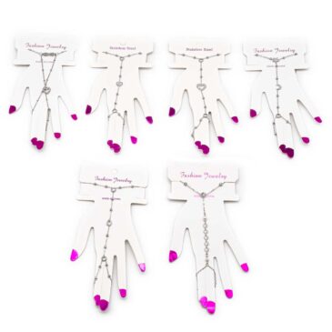 Bracciali BACIAMANO assortiti in acciaio con strass