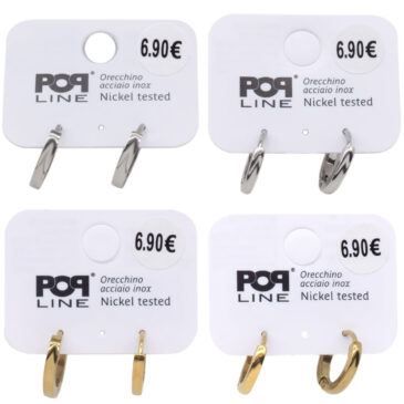 RICARICA orecchini MAN3, 8 paia sconto 10%