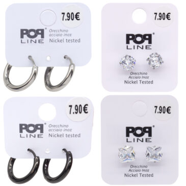 RICARICA orecchini MAN3, 8 paia sconto 10%