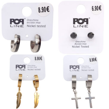 RICARICA orecchini MAN3, 8 paia SCONTO 10%