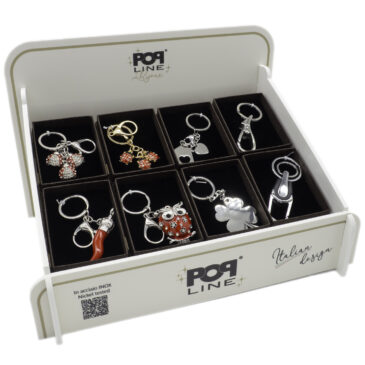 Espositore Forexbox PORTACHIAVI in acciaio e metallo da 24pz